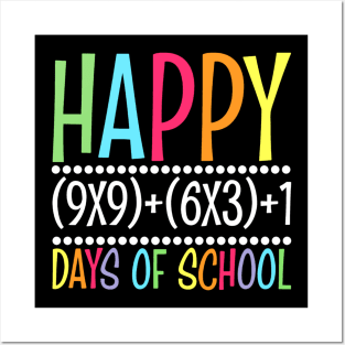 Funny Math Formula 100 Days Of School Teacher Boys Girls Posters and Art